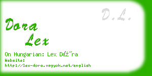 dora lex business card